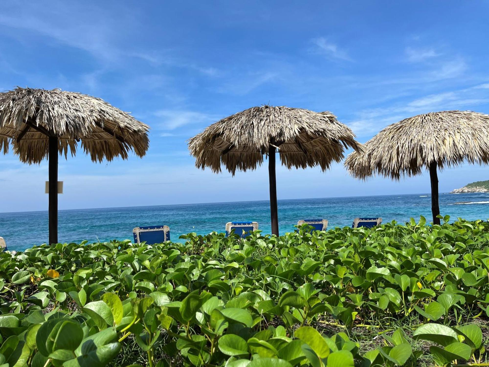 Manta Raya Hotel - Right On The Beach Cuatunalco Exterior photo